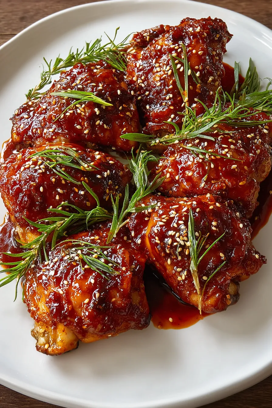 Korean Baked Honey Gochujang Chicken – Recipes As Seen